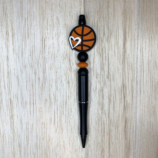 Basketball Heart Pen