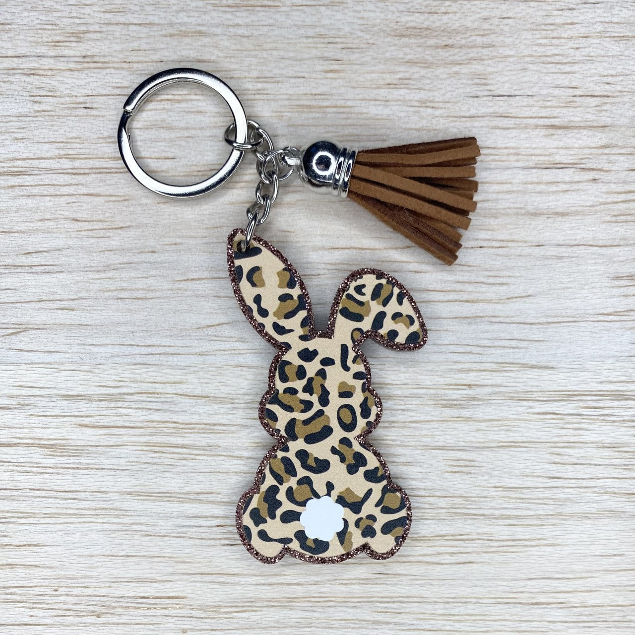 Leopard Bunny Keychain