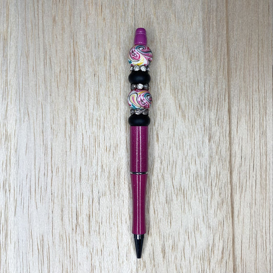Fuchsia Paisley Pen