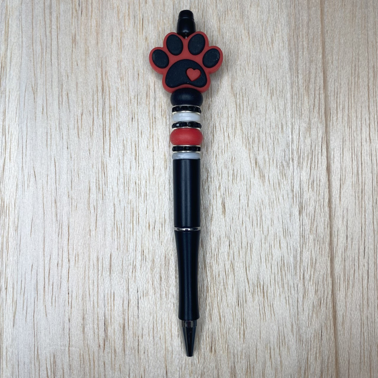 Red Paw Print Pen